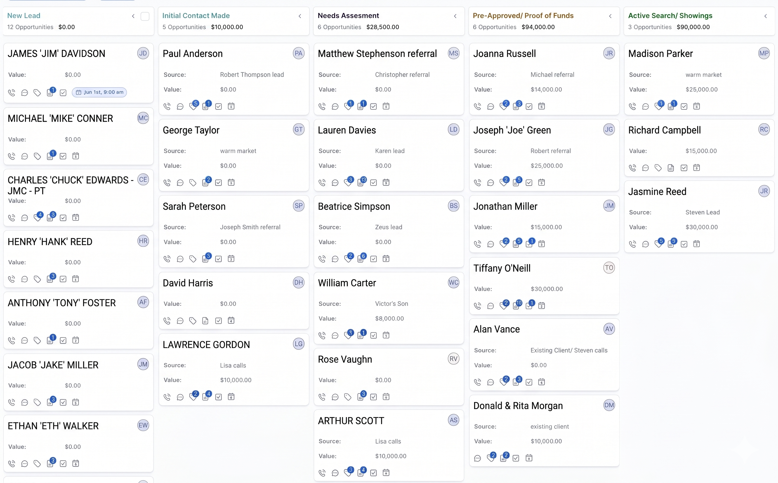 Automated follow-up system preview
